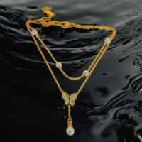 Anklet Butterfly Gold