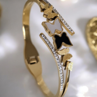 Butterfly Black White Bracelet
