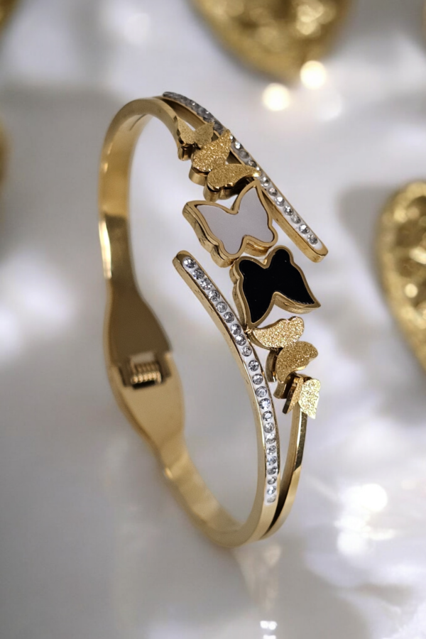 Butterfly Black White Bracelet