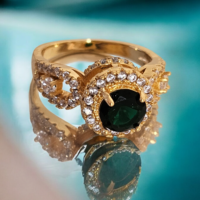 Green Diamond Ring