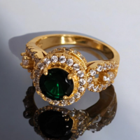 Green Diamond Ring