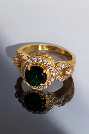 Green Diamond Ring