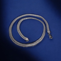 Chain Necklace Crude Silver