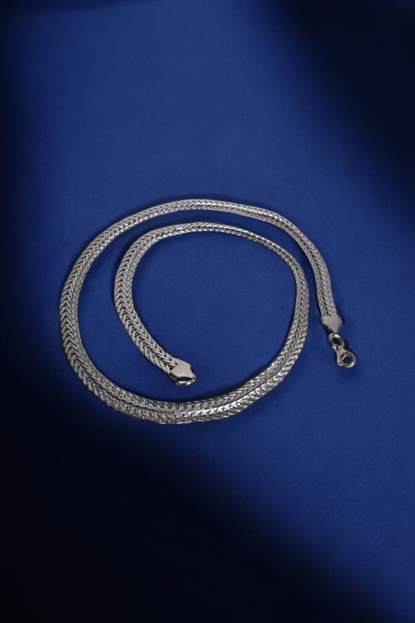 Chain Necklace Crude Silver