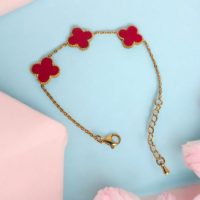 Stainless Steel Clover Red Set