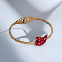 Swan Red/Silver Bracelet