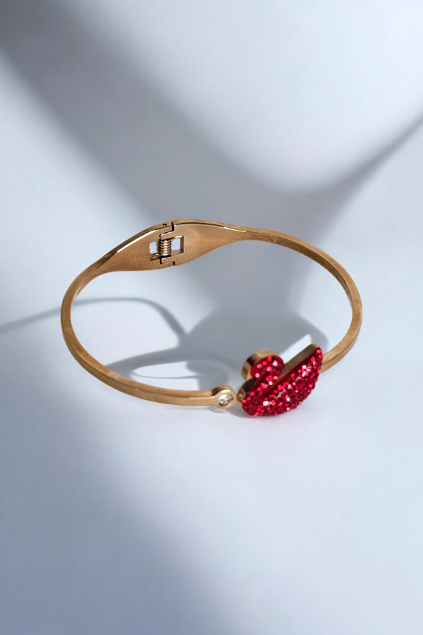Swan Red/Silver Bracelet