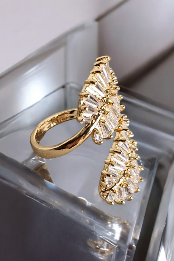 White Zircon Ring Stainless steel