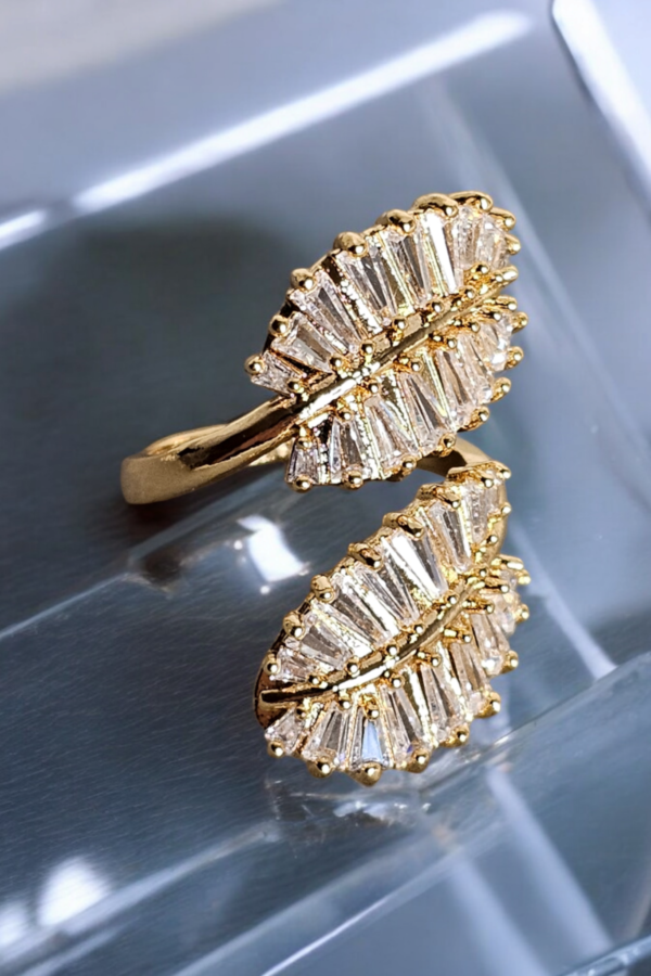 White Zircon Ring Stainless steel