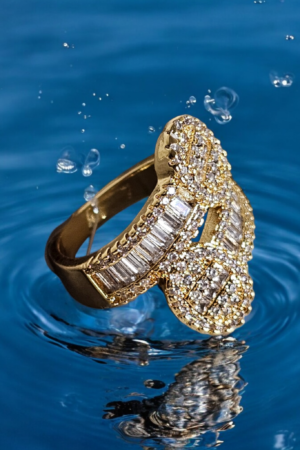 White Zircon ring