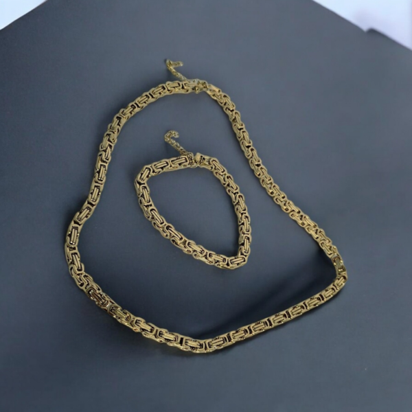 Gold set Chain & Bracelet