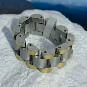 Chain Ring Silver Gold