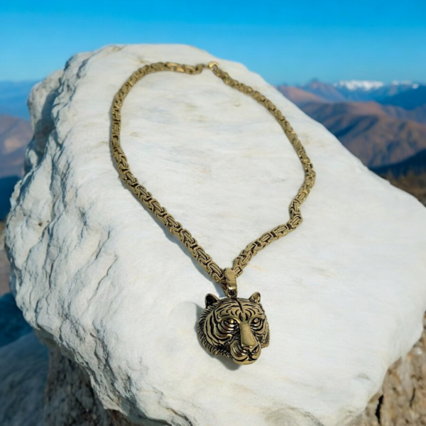 Hip Hop Tiger Head Chain